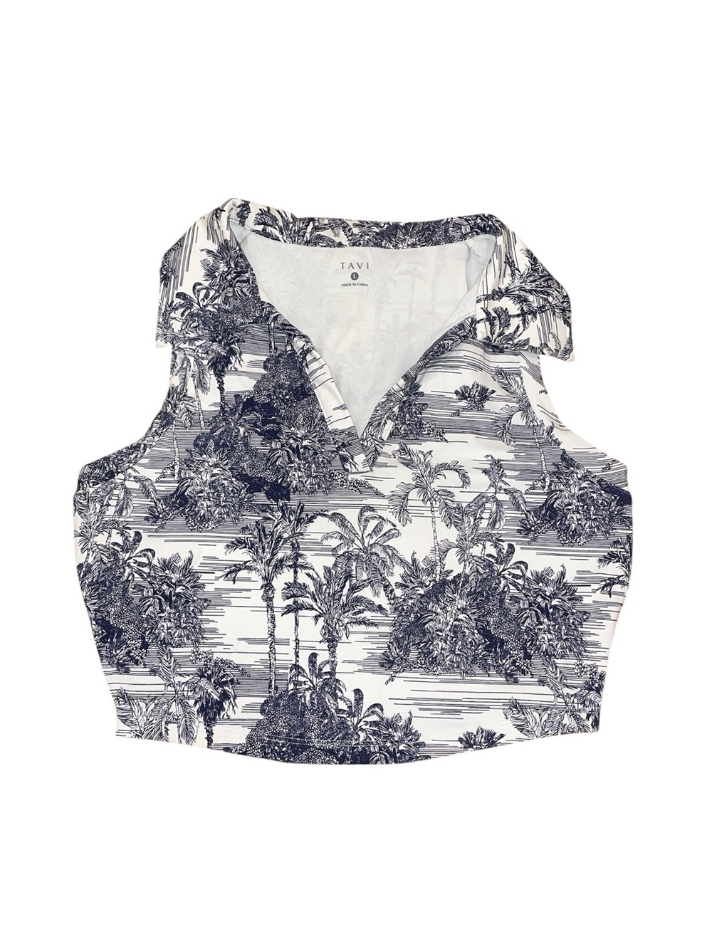 Tavi polo cropped tank